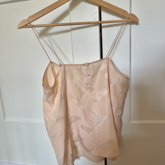 Rare Sézane feather print silk camisole - Picture 3 of 4